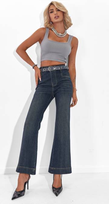 Брюки Lemanta Джинси жіночі клеш 42 (F116)