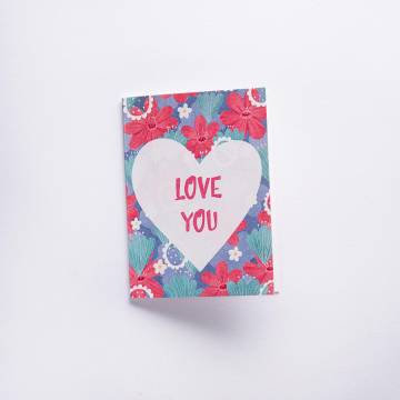 Открытка к Вашему подарку "LOVE YOU" Открытка к Вашему подарку "LOVE YOU"