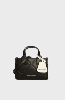 Женская черная сумка с узором K SKUARE SM Черный ONESIZE Karl Lagerfeld 240W3044