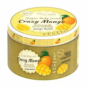 Сахарный пилинг для тела Vollare Cosmetics Sugar Body Scrub Crazy Mango, 200 мл Сахарный пилинг для тела Vollare Cosmetics Sugar Body Scrub Crazy Mango, 200 мл