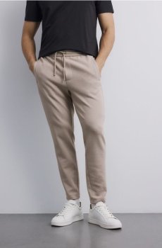 Reserved - Трикотажні штани slim - бежевий - 464EF-08X