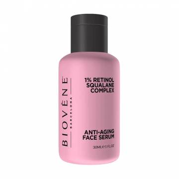Антивозрастная сыворотка для лица Biovene Anti-Aging 1% Retinol + Squalane Complex Face Serum с ретинолом и скваланом, 30 мл Антивозрастная сыворотка для лица Biovene Anti-Aging 1% Retinol + Squalane Complex Face Serum с ретинолом и скваланом, 30 мл