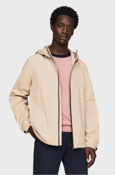 Мужская бежевая ветровка PORTLAND HOODED Бежевый M Tommy Hilfiger MW0MW34456
