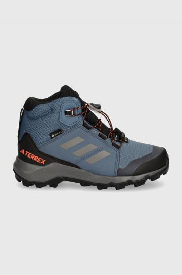 Детские ботинки adidas TERREX TERREX MID GTX цвет синий IF5704 Детские ботинки adidas TERREX TERREX MID GTX цвет синий IF5704