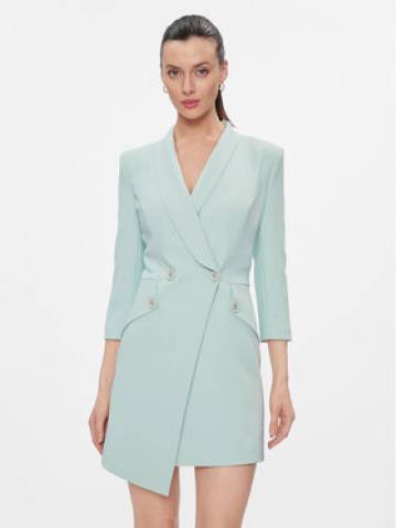 Elisabetta Franchi Коктейльна сукня AB-562-41E2-V500 Голубий Regular Fit Elisabetta Franchi Коктейльна сукня AB-562-41E2-V500 Голубий Regular Fit