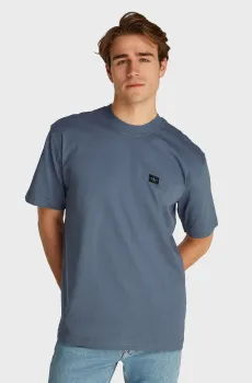 Мужская синяя футболка WOVEN LABEL RELAXED TEE Синий S Calvin Klein Jeans J30J326857