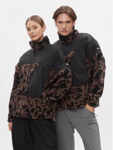 Jack Wolfskin Флісовий реглан Maarweg Print Jkt 1711231 Коричневий Regular Fit Jack Wolfskin Флісовий реглан Maarweg Print Jkt 1711231 Коричневий Regular Fit