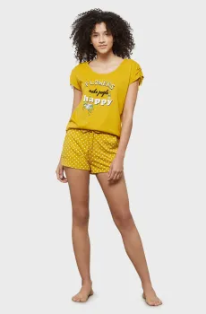 Женская желтая футболка GLADYS Желтый XS Etam 6509228