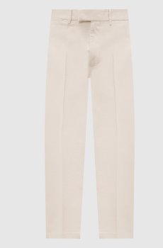 Белые брюки с логотипом