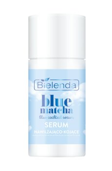 Уценка! Увлажняющая и успокаивающая сыворотка для лица Bielenda Blue Matcha Blue Coctail Serum, 30 г