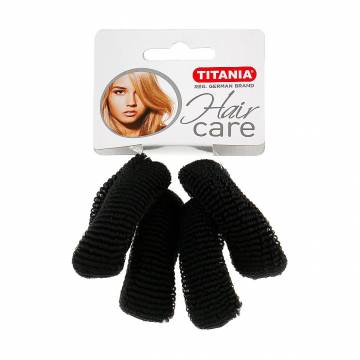 Резинка для волос Titania черная, 6 шт (7874) Резинка для волос Titania черная, 6 шт (7874)