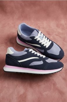 Кросівки з елементами з штучного замшу - темно-синій