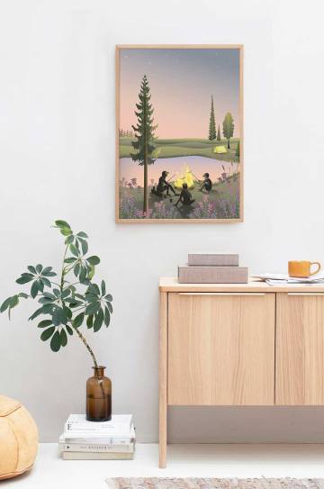 Vissevasse Плакат Campfire 50x70 cm Vissevasse Плакат Campfire 50x70 cm