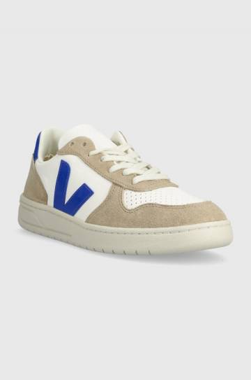 Кожаные кроссовки Veja V-10 цвет бежевый VX0503477 Кожаные кроссовки Veja V-10 цвет бежевый VX0503477