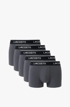Мужские серые трусы (3 шт) Серый XL Lacoste 5H1292XB4
