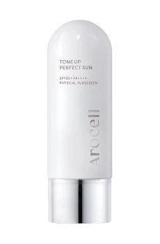 Солнцезащитный крем для лица Arocell Tone Up Perfect Sun, SPF 50+ PA++++, с эффектом осветления тона, 50 г