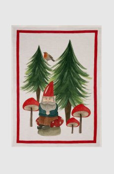 Белое кухонное полотенце JOLLY ELF из льна