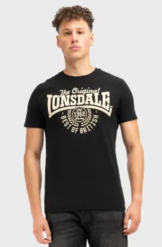 Мужская черная футболка BETHERSDEN Черный XL Lonsdale 114660