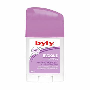 Дезодорант-стик Byly Evoque Natural 24h для чувствительной кожи, с протеинами шелка, женский, 50 мл Дезодорант-стик Byly Evoque Natural 24h для чувствительной кожи, с протеинами шелка, женский, 50 мл