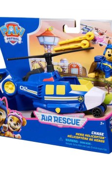 Игровой набор Paw Patrol Большой спасательный вертолет, с водителем Гонщик, от 3 лет, 4 детали (SM97236/6071173)