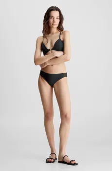 Женские черные трусики от купальника Черный S Calvin Klein KW0KW02384