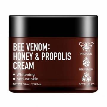 Крем для лица Fortheskin Bee Venom Honey & Propolis Cream с пчелиным ядом, медом и прополисом, 60 мл Крем для лица Fortheskin Bee Venom Honey & Propolis Cream с пчелиным ядом, медом и прополисом, 60 мл