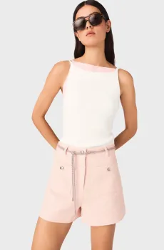 Женский белый топ Белый 34 MAJE MFPTO01351_White