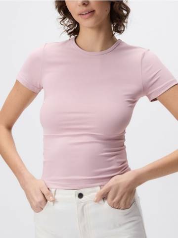 Reserved - LADIES` T-SHIRT - пастельний рожевий - 945ED-03X Reserved - LADIES` T-SHIRT - пастельний рожевий - 945ED-03X