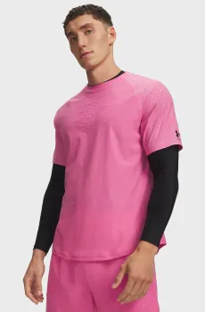 Мужская розовая футболка UA Challenger Elite SS Розовый S Under Armour 6014273-637