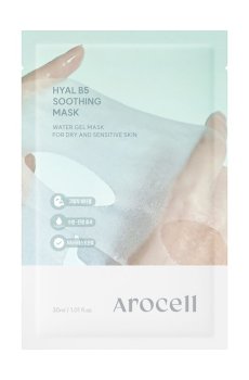 Успокаивающая маска для лица Arocell Hyal B5 Soothing Mask с пaнтенoлом и гиалуроновой кислотой, 30 мл
