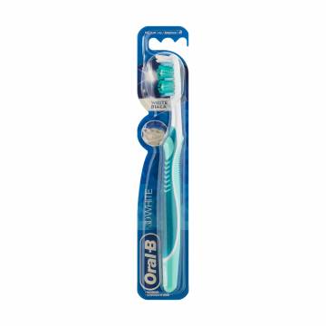 Зубная щетка Oral-B 3D White Отбеливание, голубая, средней жесткости, 1 шт Зубная щетка Oral-B 3D White Отбеливание, голубая, средней жесткости, 1 шт