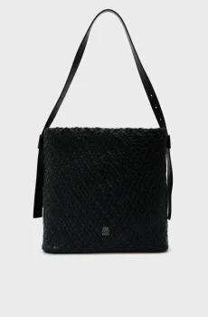 Женская черная сумка BRAIDED Черный ONESIZE Tommy Hilfiger AW0AW18161