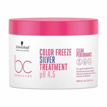 Уценка! Маска Schwarzkopf Professional BC Bonacure Color Freeze Silver Treatment pH 4.5 для седых и осветленных волос, 500 мл Уценка! Маска Schwarzkopf Professional BC Bonacure Color Freeze Silver Treatment pH 4.5 для седых и осветленных волос, 500 мл