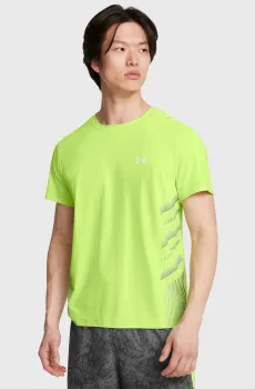 Мужская салатовая футболка UA ISO-CHILL LASER HEAT SS Салатовый S Under Armour 1376518-304
