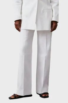 Женские белые брюки COTTON TWILL RELAX BOOTCUT Белый 38 Calvin Klein K20K206936