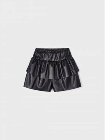 Mayoral Шкіряна спідниця 4.908 Чорний Regular Fit Mayoral Шкіряна спідниця 4.908 Чорний Regular Fit