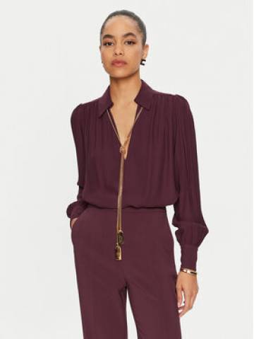 Elisabetta Franchi Сорочка CA-093-46E3 Бордовий Regular Fit Elisabetta Franchi Сорочка CA-093-46E3 Бордовий Regular Fit