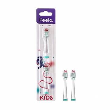 Насадки для детской звуковой зубной щетки Feelo Kids от 3 до 6 лет, бело-розовые, 2 шт Насадки для детской звуковой зубной щетки Feelo Kids от 3 до 6 лет, бело-розовые, 2 шт