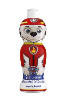 Детский шампунь-гель 2 в 1 для волос и тела Air-Val International Paw Patrol Marshall Shower Gel & Shampoo 2 In 1 1D, 400 мл