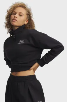 Женская черная спортивная кофта Rival Fleece Script HZ Черный S Under Armour 6012292-001