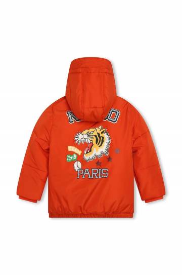 Детская куртка Kenzo Kids цвет оранжевый Детская куртка Kenzo Kids цвет оранжевый