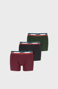 Мужские боксеры (3 шт) Разноцветный M Levi’s® 100002870;013