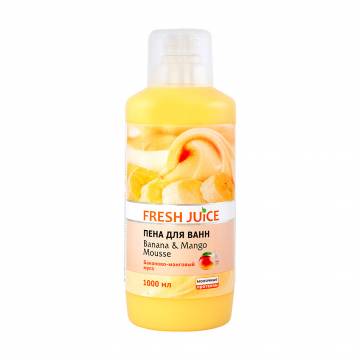 Пена для ванн Fresh Juice Бананово-манговый мусс, 1 л Пена для ванн Fresh Juice Бананово-манговый мусс, 1 л