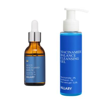 Набір для зменшення жирності та запалень з ніацинамідом Hillary Anti-Blemish Niacinamide Set Набір для зменшення жирності та запалень з ніацинамідом Hillary Anti-Blemish Niacinamide Set