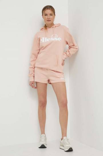 Шорты Ellesse Kyrana Short женские цвет розовый с принтом средняя посадка SGP16456 Шорты Ellesse Kyrana Short женские цвет розовый с принтом средняя посадка SGP16456