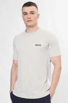 Мужская бежевая футболка Бежевый M BOSS 50554544;272