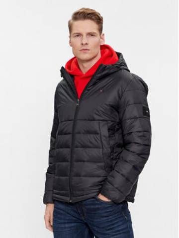 Tommy Hilfiger Демісезонна куртка Packable Recycled Quilt Hdd Jkt MW0MW33732 Чорний Regular Fit Tommy Hilfiger Демісезонна куртка Packable Recycled Quilt Hdd Jkt MW0MW33732 Чорний Regular Fit