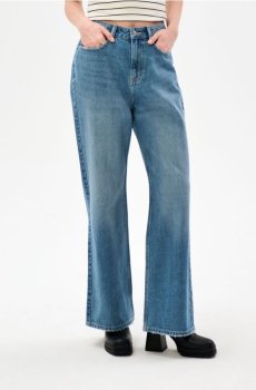 Широкі джинси - синій