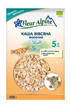 Детская молочная каша Fleur Alpine Organic Овсяная, от 5 месяцев, 200 г