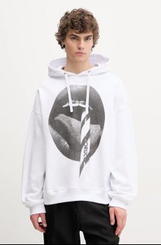 Хлопковая кофта Fiorucci Mouth Print Relaxed Fit Hoodie